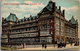 Postcard Old Point Comfort Hampton Virginia c1909 Hotel Chamberlin