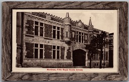 Postcard Montreal Quebec c1910s Fifth Royal Scots Armory Black Watch Armoury
