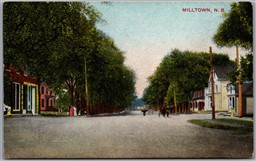 Postcard Milltown New Brunswick Street View Store by Robbins Bros.