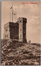 Postcard St. John's Newfoundland c1910s Cabot Tower by Ayre & Sons