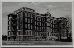 Postcard Riviere du Loup Quebec Hopital St. Joseph by Novelty Mfg.