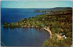 Postcard Eganville Ontario c1966 Kasdorff’s Cottages Golden Lake Aerial View