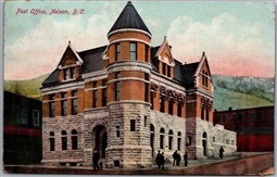 Postcard Nelson British Columbia c1910s Post Office Building *as is*