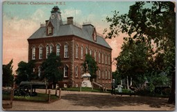 Postcard Charlottetown Prince Edward Island Court House Split Ring Kingsclear NB
