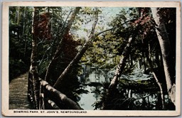Postcard St. John's Newfoundland c1910s Bowring Park 