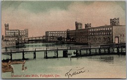 Postcard Valleyfield Quebec c1908 Montreal Cotton Mills by Solis & Leduc