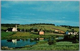 Postcard New Glasgow Prince Edward Island Scenic Village View