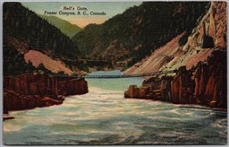  Postcard Hell's Gate British Columbia Fraser Canyon CDS Cancel Kippen Ontario