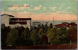 Postcard Bay City Michigan c1910s Wenona Beach Scenic View