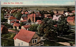 Postcard Selkirk Ontario c1910s Birds Eye View Haldimand County by Pugh
