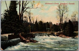 Postcard Brantford Ontario Whiteman's Creek RPO Canfield Junction & St. Thomas