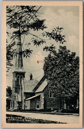 Postcard Kemptville Ontario c1938 Anglican Church Leeds & Grenville PECo