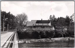 Postcard RPPC c1972 Mayne Island British Columbia Springwater Lodge Gulf Islands