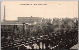 Postcard Ware Massachusetts Ware Industries Inc. Granite Mill Building 
