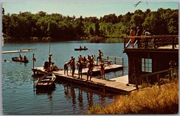 Postcard Windsor New York c1976 East Shore Sky Lake of Wyoming Conference
