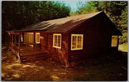 Postcard Windsor New York McKown Lodge Assembly Hall Sky Lake Wyoming Conference