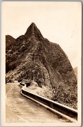 RPPC c1943 Honolulu Hawaii Nuuanu Pali Peak U.S. Navy Censor Passed