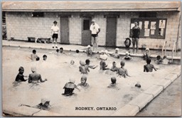 Postcard Rodney Ontario Swimming Pool Elgin County