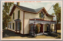 Postcard Brantford Ontario Residence Bell Homestead Brant County