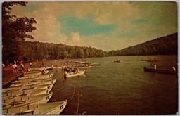 Postcard Windsor New York c1969 Tuscarora Boy Scout Camp Summit Lake Boats