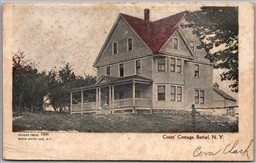 Postcard Bethel New York c1907 Coots’ Cottage Sullivan County from Eldred NY