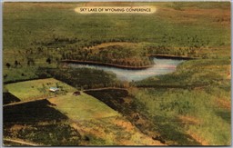 Postcard Windsor New York c1957 Sky Lake of Wyoming Conference Aerial View