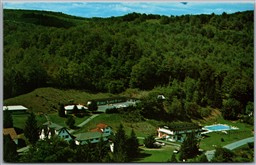 Postcard Callicoon Center New York Aerial View Hill's Sullivan County