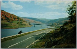 Postcard Margaretville New York Pepacton Reservoir Route 30 Shavertown Bridge