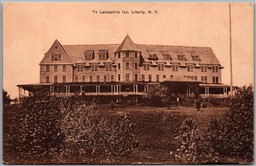 Postcard Liberty New York c1909 Ye Lancashire Inn Sullivan County