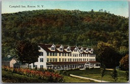 Postcard Roscoe New York 1910s Campbell Inn Sullivan County