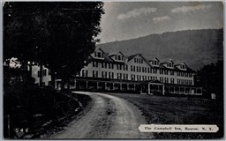 Postcard Roscoe New York c1910s Campbell Inn Sullivan County Dexter Press