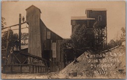Postcard RPPC c1910s Galena Kansas Clermont Land, Mine & Milling Company Mill