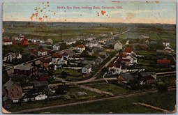 Postcard Tavistock Ontario c1922 Bird's Eye View Oxford County by Rumsey
