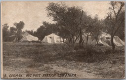 Postcard German Out-Post Station South West Africa WW1 1910s Encampment G.S.W.