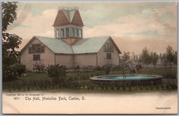 Postcard Canton Ohio c1905 Nimisillen Park The Hall Handcolored