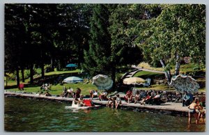 Postcard Minett Ontario c1960s Clevelands House Resort & Maple Hills Golf Course