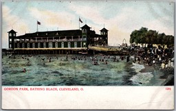 Postcard Cleveland Ohio 1910s Gordon Park Bathing Beach