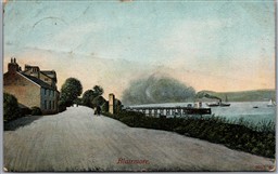 Postcard Blairmore Argyll Scotland c1906 Pier and Steamship View