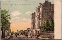 Postcard Corstorphine Edinburgh Scotland St John’s Road Post Office