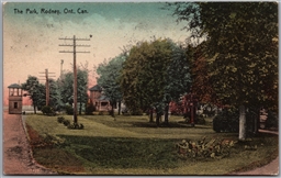 Postcard Rodey Ontario c1929 The Park from Wardsville to London by Evans
