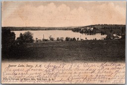 Postcard Derry New Hampshire c1905 Beaver Lake Rockingham County by Benson Bros
