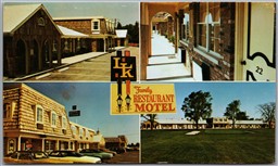 Postcard L-K Motels Penny Pincher Inns Family Restaurant Motel U.S. Multi Views