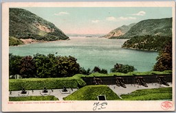 Postcard New York c1905 Up the Hudson from Siege Battery West Point 9381