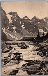 Postcard Moraine Lake Alberta c1910 Paradise Valley by Howard Chapman
