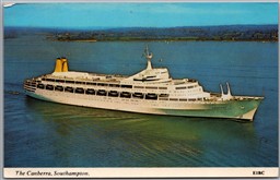 Postcard Southampton England 1970 RMS Canberra Ocean Liner to Blackstock Ontario