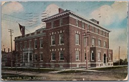 Postcard Winnipeg Manitoba c1908 Manitoba Club to Nelson BC by MacFarlane
