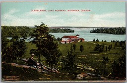Postcard Muskoka Ontario 1910s Clevelands House Lake Rosseau Scenic View Nerlich