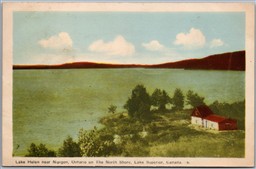 Postcard Lake Superior Ontario c1946 Lake Helen near Nipigon The North Shore RPO
