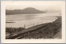 RPPC British Columbia Anyox Scenic View now Ghost Town 25850 Tons of Copper