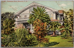 Postcard Honolulu Territory of Hawaii c1910s Pleasanton Hotel Pre-Statehood
